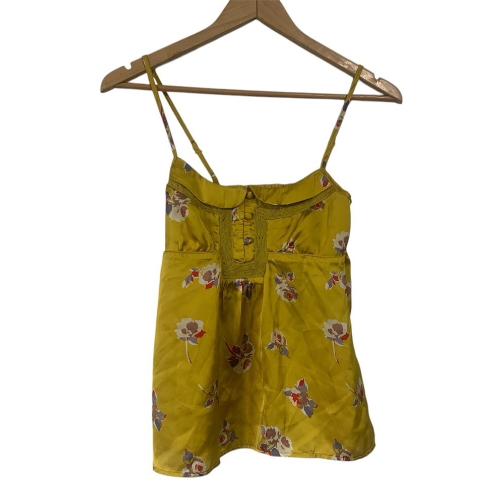 American Eagle Outfitters Satin Floral Cami Y2K Woman’s Size XS